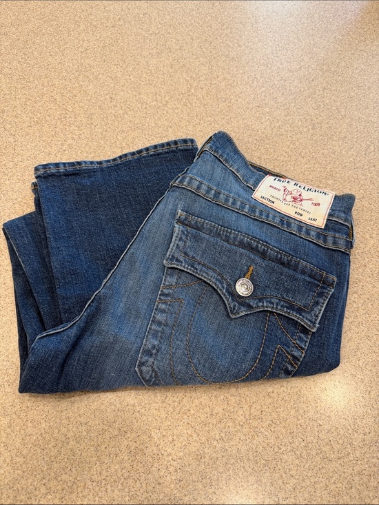 True Religion Other - True Religion Two-Tone Blue Denim Jeans Ricky Relaxed Straight 32X31